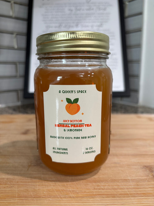 Juicy Bottom Herbal Peach Tea & Lemonade