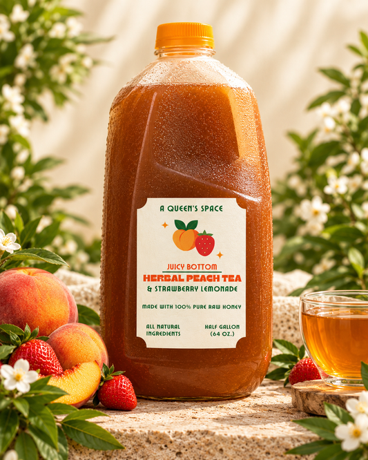 Ginger & Turmeric           Herbal Peach Tea & Strawberry Lemonade- Half Gallon